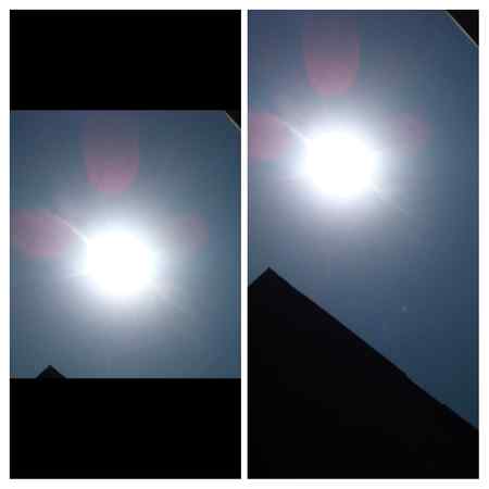 Suraj..giran...LG chuka HN.. 11.30 1..bjy tk..Suraj ko dekhny ny Ahtiyat kry. 2.Hours tk ultra vialot. RAYS teez ho gi