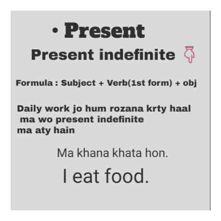 Present indefinite simple sa tense ha , agr is k relaed question ha to posh lo