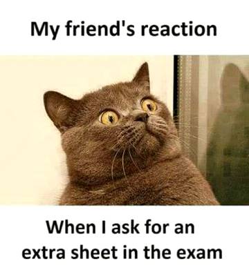 My friend's reaction