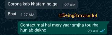 Jaisa sawal waisa jawaab😉