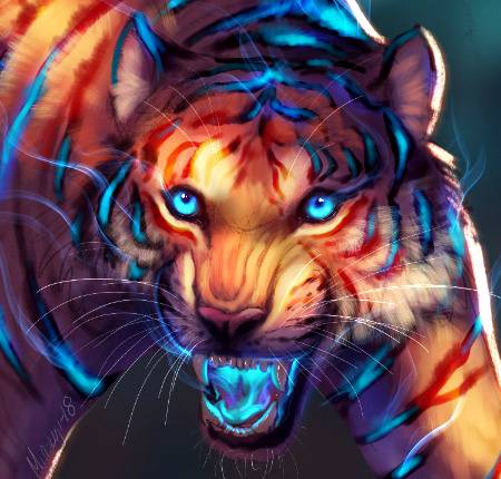 A tiger..