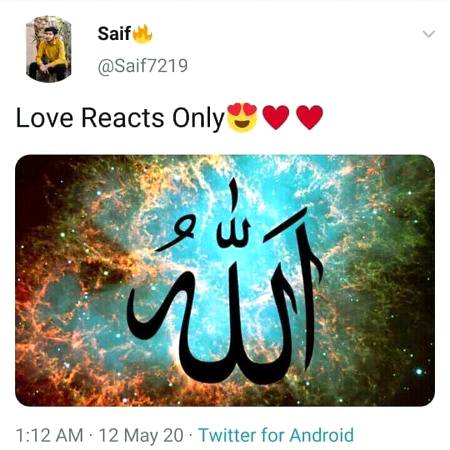Love react only.....😍😍😍😍😍😍