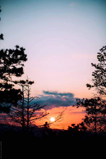 Beautiful view of sun set