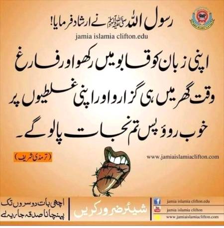 جو چپ رہا وہ نجات پا گیا