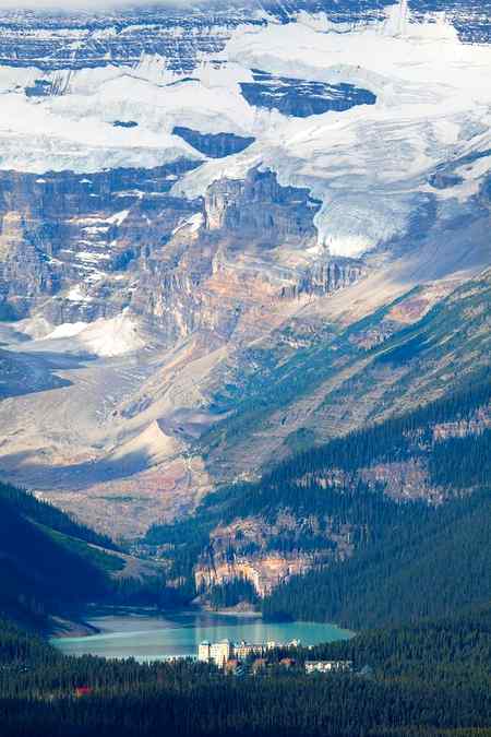 Lake louise with Victoria glacier...