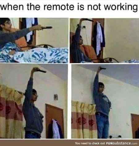 When remote is not working