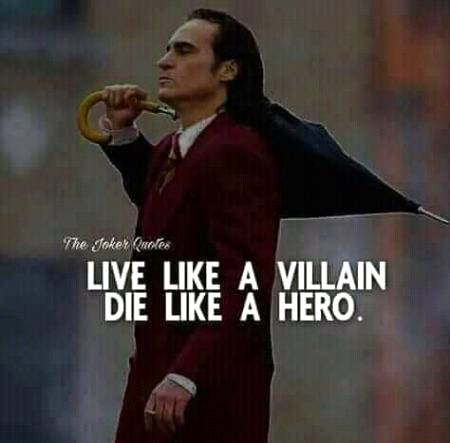 Live like a villain..