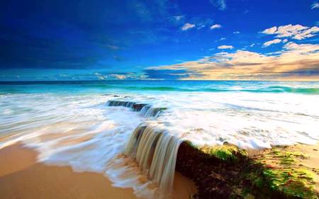 Water falls