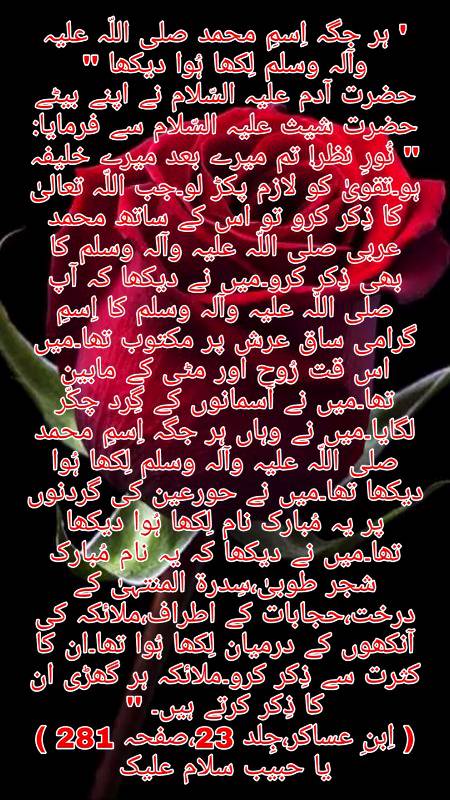 🌹🌹🌹صلی اللہ علی حبیبہ محمد نور من نوراللہ وعلی آلہ واہل بیتہ وعترتہ وازواجہ وصحبہ وجدہ وذریتہ و کل امتہ وبارک وسلم کثیراً کثیرا و دائماً ابدا 🌹🌹🌹