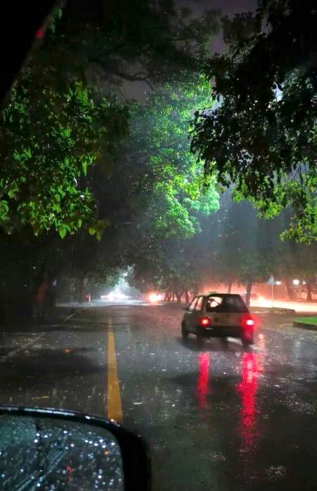 I find peace in the rain.