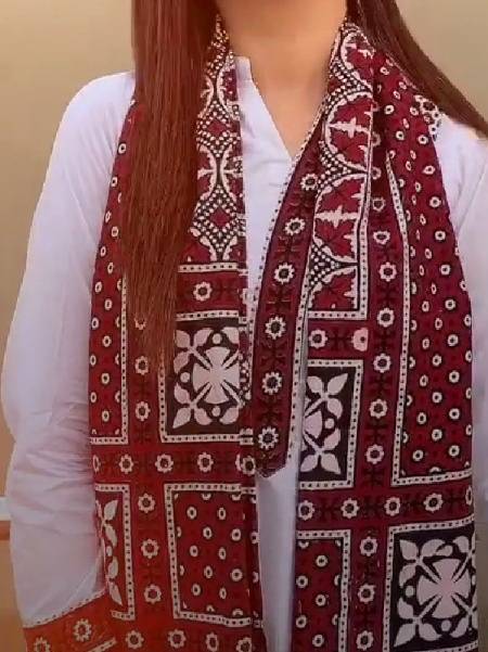 I love white suit or ajrak 😍