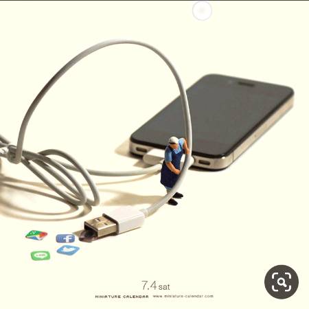 Cleaning with i phone charger