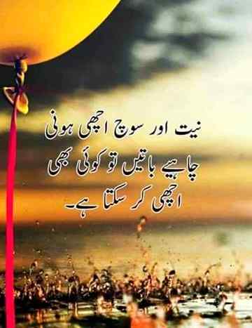 Niyat or soch..