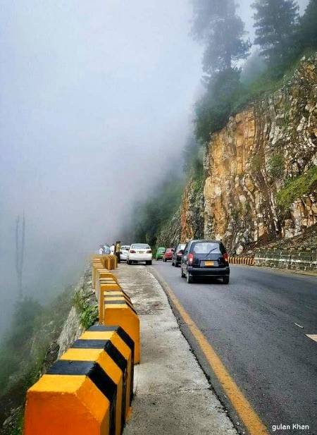 Fantastic road beauty Murree Hill Station ..