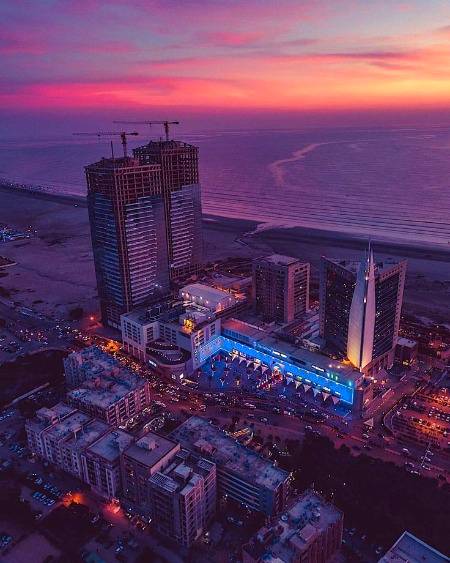 An amazing view of clifton Karachi
