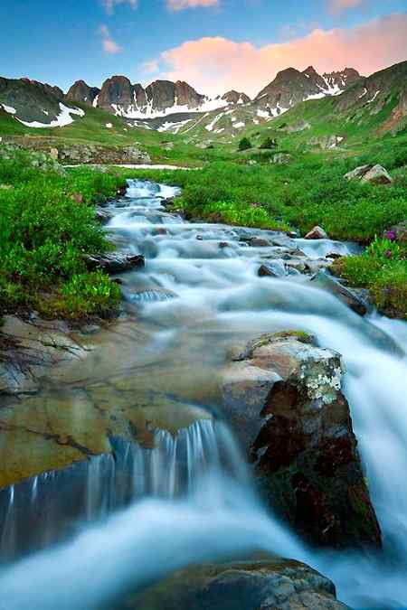 American basin waterfall, Colorado