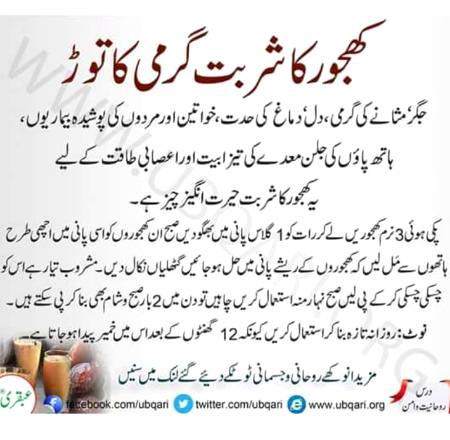 Khajoor ka sharbat...