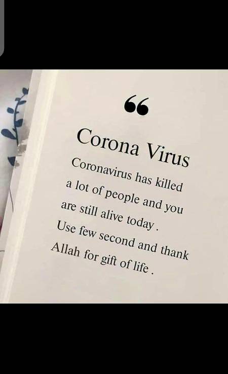 Thanks to Allah