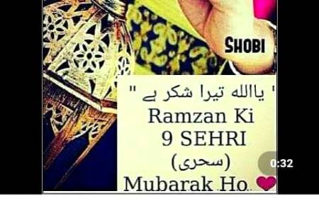 .q1 9th ramzan ke sehri sub ko mubrak ho😍😍