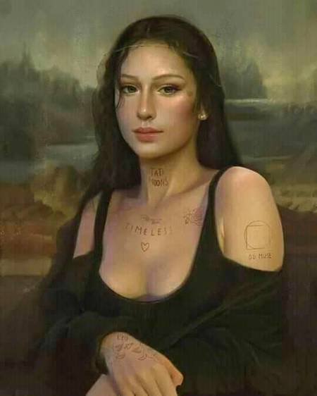 Mona lisa after using filter