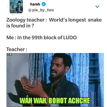 Zoology teacher: