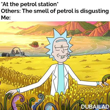 Petrol smells really Good