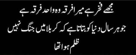 کربلا میں جنگ نہیں ظلم ہوا