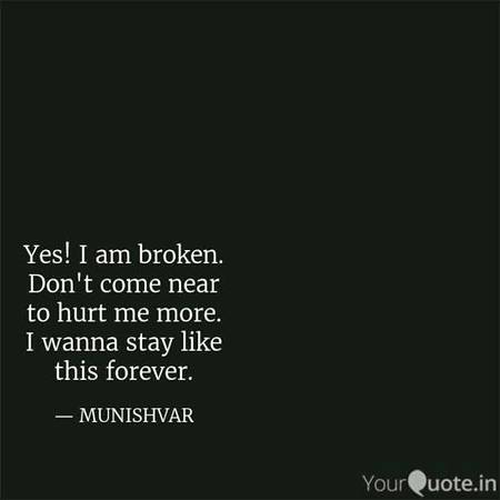 I am broken 💔