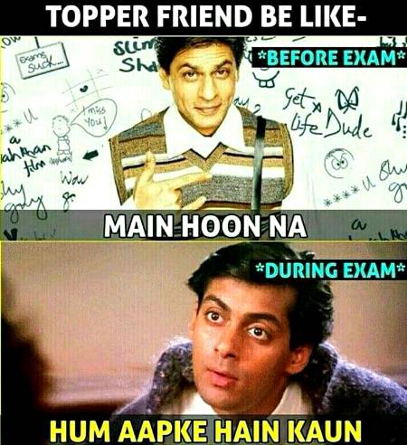 Topper friend be like