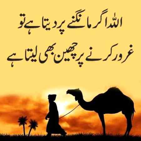 مٹی دے پتلیا تینوں تیش کادا غرور کس گل دا ۔اللہ ای مالک سب دا۔