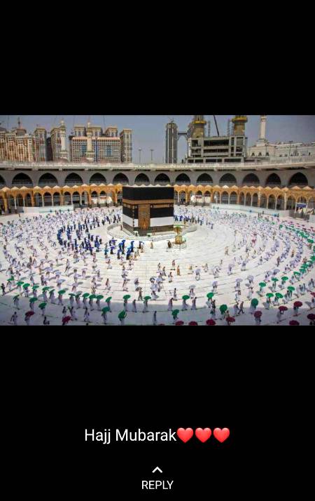 Hajj Mubarak to all Muslims.
