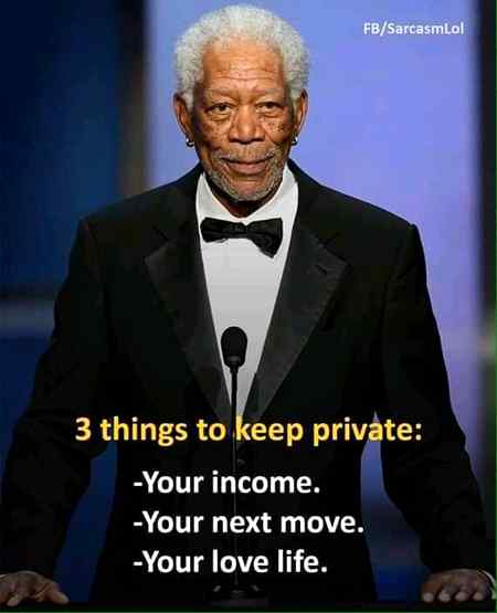 3 things you should keep in private...