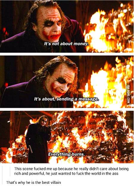 Its about sending a message