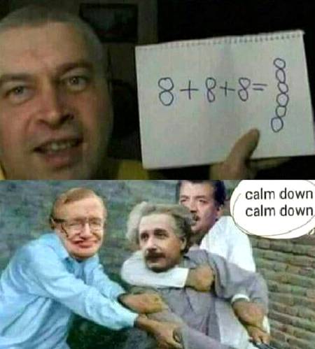 Calm down Einstein