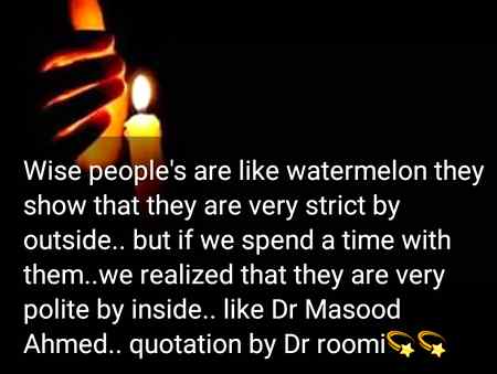 Quotation by Dr roomi
