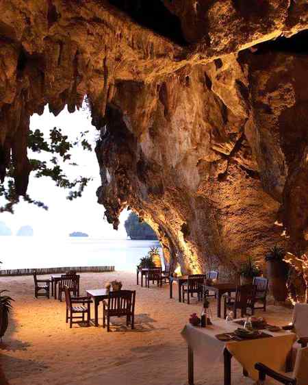 The grotto on phra nang beach,Thailand