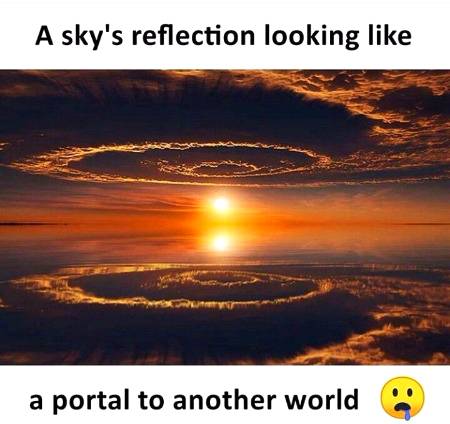 Sky's reflection 🔥😍🔥