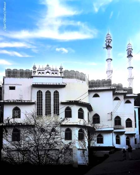 Beautiful masjid near ansient remain of butkara 3 stuupa in mingora city sawat