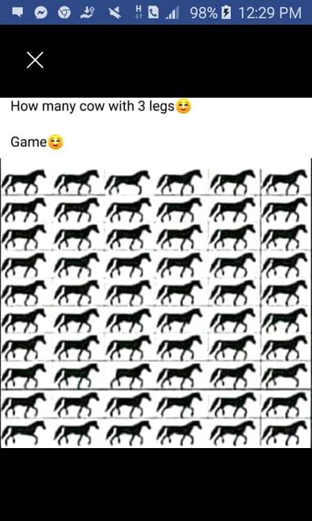 HOW MANY COWS WITH 3 LEGS...🤔