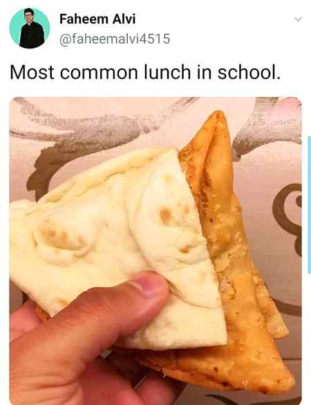 Most common lunch in school..