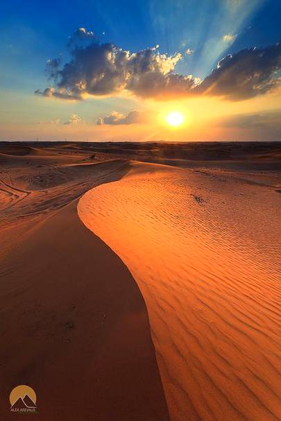 Sunset at the desert of Dubai &sarjah 🔥🔥
