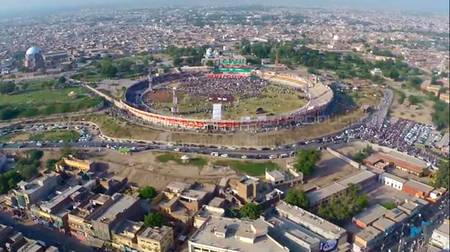 Aerial View of Ibn-e-Qasim Bagh Stadium, MuLTaN Fort.. ;)