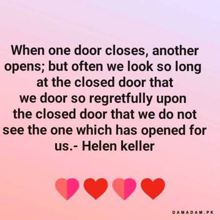 Helen keller's words...