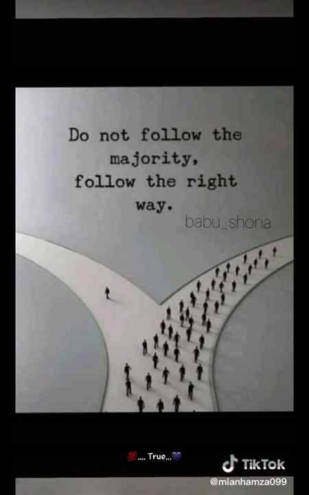 Follow the right way ☺