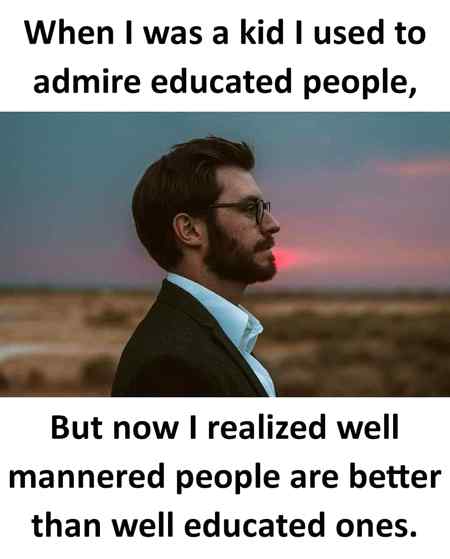 فرق بہت ہے تیری اور میری تعلیم میں...٬

تو نے استاد سے سیکھا ہے اور میں نے حالات سے...!!!
•́  ‿ ,•̀