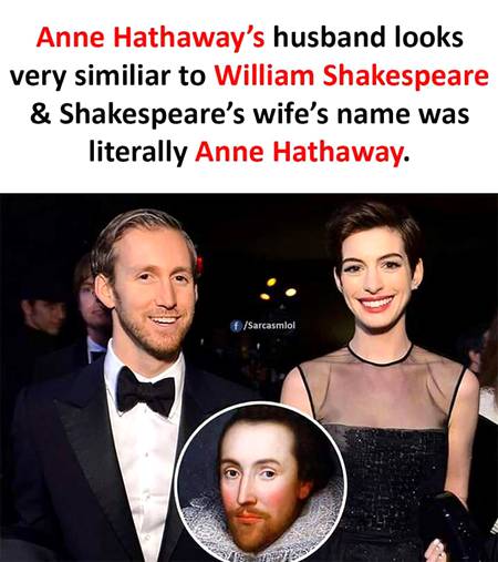 Holy Damn...Shakespeare told his wife he will find her in every life very interesting 😹