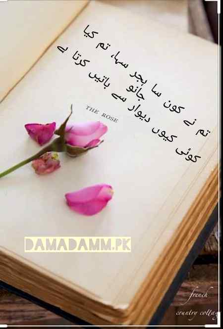 تم نے کون سا ہجر سہا، تم کیا جانو
کوئی کیوں دیوار سے باتیں کرتا ہے