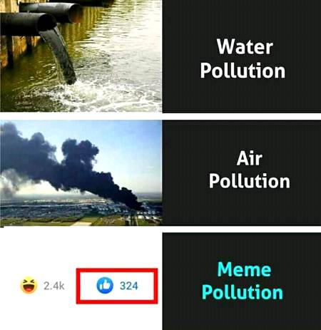 Hate likes on  a meme