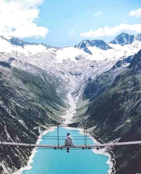 SUSPENSION BRIDGE | ZILERTAL ALPS TIROL | AUSTRIA