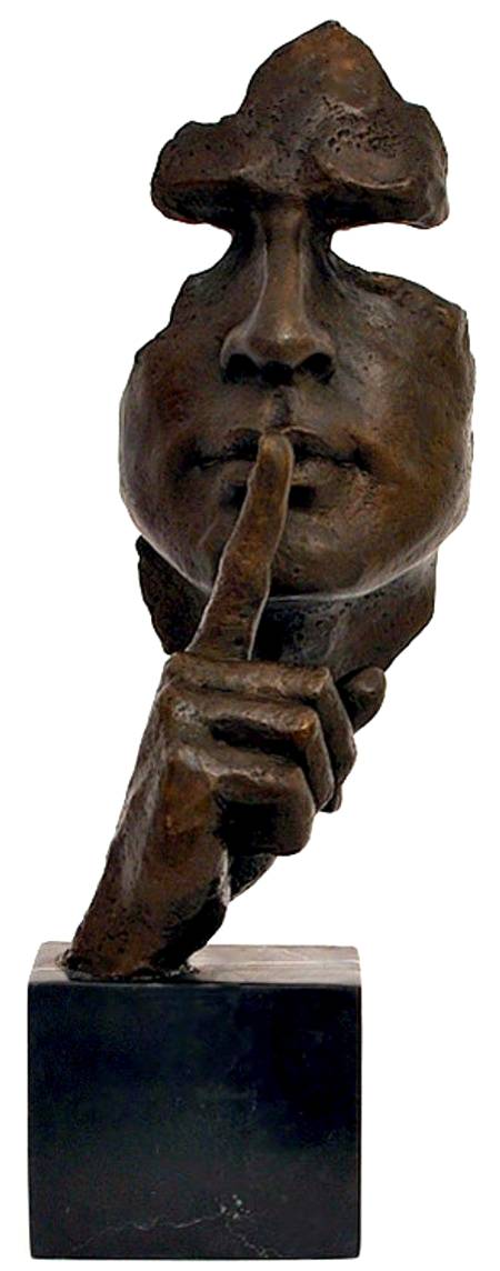 Stillness speaks_____ Great bronze sculpture